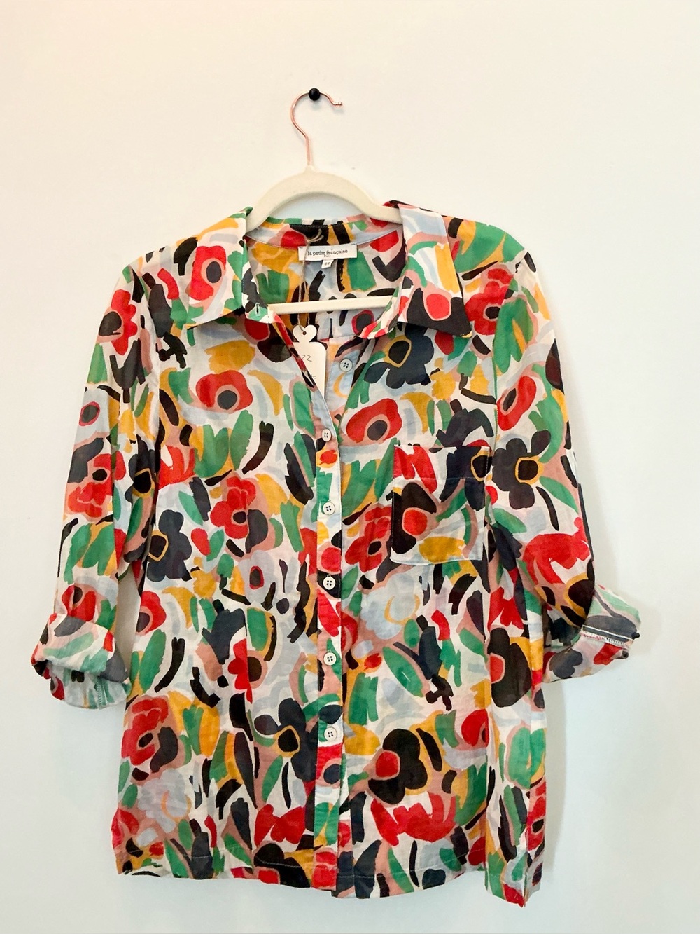 Floral Multi-Color Button-Down Shirt - Unbranded